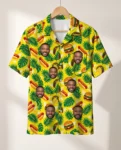 Fast Food Paradise Ugly Hawaiian Shirt, front view of the print
