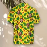 Fast Food Paradise Ugly Hawaiian Shirt, front view of the print