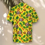 Fast Food Paradise Ugly Hawaiian Shirt, front view of the print