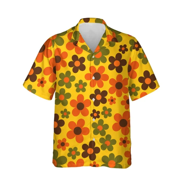 Grandma Wallpaper Ugly Hawaiian Shirt, front view of the print