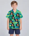 Mahi Mahi Fishing Hawaiian Shirt, front view of the print
