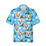 Personalized Train Hawaiian Shirt with Face, Pet or Logo – Cartoon Choo Choo photo 1