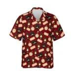 Personalized Train Hawaiian Shirt with Face, Pet or Logo – Conductor Cap & Lantern design