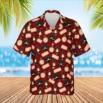 Personalized Train Hawaiian Shirt with Face, Pet or Logo – Conductor Cap & Lantern photo 1