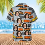 Personalized Train Hawaiian Shirt with Face, Pet or Logo – Freight Diesel photo 1