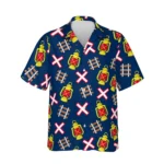 Personalized Train Hawaiian Shirt with Face, Pet or Logo – Railroad Crossing design