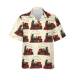 Personalized Train Hawaiian Shirt with Face, Pet or Logo – Steam Locomotive design