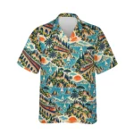 Personalized Train Hawaiian Shirt with Face, Pet or Logo – Vintage Rail Travel design