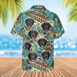 Personalized Train Hawaiian Shirt with Face, Pet or Logo – Vintage Rail Travel photo 1