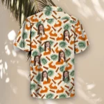 Pumpkin Pie Paradise Thanksgiving Hawaiian Shirt, front view of the print