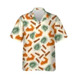 Pumpkin Pie Paradise Thanksgiving Hawaiian Shirt, front view of the print