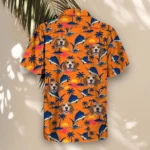 Sailfish Sunset Fishing Hawaiian Shirt, front view of the print