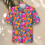 Tacky Tourist Ugly Hawaiian Shirt, front view of the print