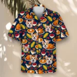 Thanksgiving Feast Hawaiian Shirt, front view of the print