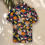 Thanksgiving Feast Hawaiian Shirt, front view of the print
