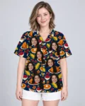 Thanksgiving Feast Hawaiian Shirt, front view of the print