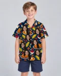 Thanksgiving Feast Hawaiian Shirt, front view of the print