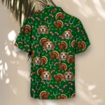 Turkey Bowl Football Thanksgiving Hawaiian Shirt, front view of the print