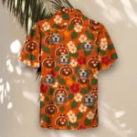 Turkey in Shades Thanksgiving Hawaiian Shirt, front view of the print