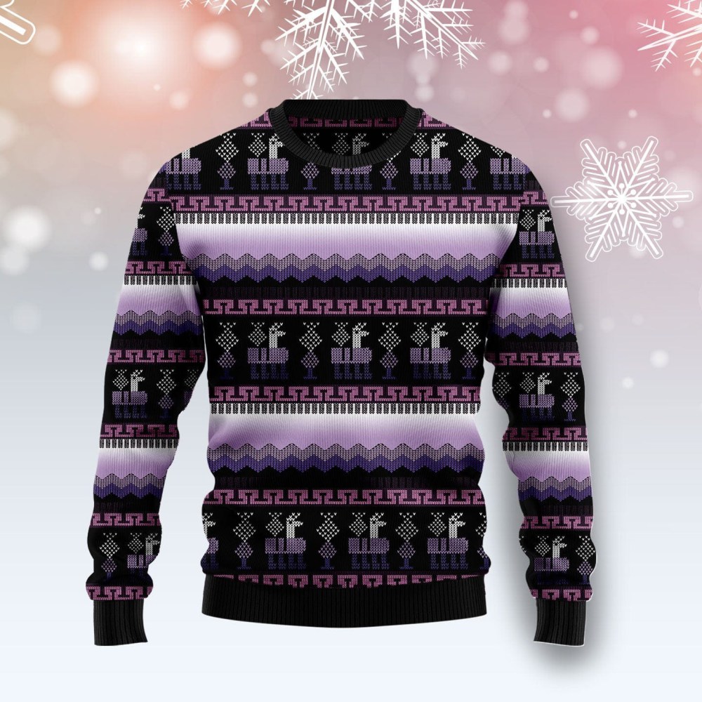 Alpaca Pattern Ugly Christmas Sweater Animal Themed Christmas Outfits Ideas Alpaca Pattern Ugly Christmas Sweater Animal Themed Christmas Outfits Ideas