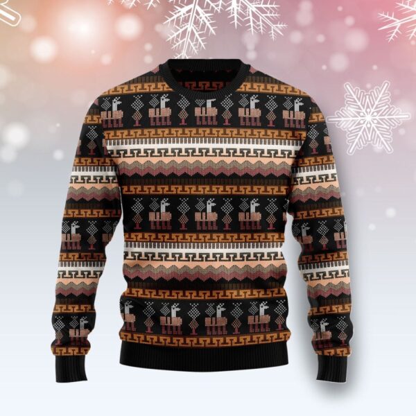 Alpaca Pattern Ugly Christmas Sweater Holiday Apparel Christmas Gift Ideas
