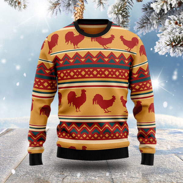Amazing Chicken Ugly Christmas Sweater Animal Themed Christmas Gift ForChicken Lovers