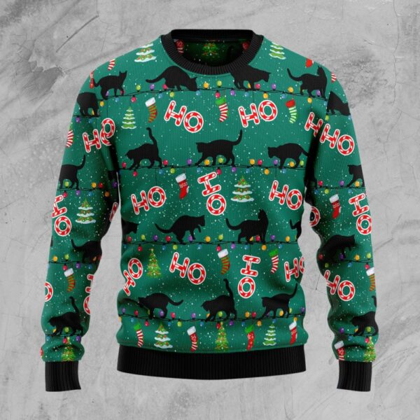 black cat ho ho ho christmas sweatshirt christmas apparel things for cat lovers 6645 5jvn3.jpeg