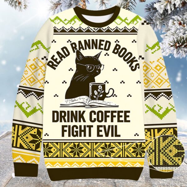 black cat read books christmas ugly sweater gifts for black cat lovers 5172 obp2r.jpeg