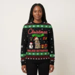 Christmas Is Better With Golden Retriever Funny Holiday Sweaters Golden Retriever Owner Gifts AI Model Photo