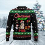Christmas Is Better With Pug Silly Christmas Jumpers Funny Xmas Apparel Gift ForPug Owners AI Model Photo