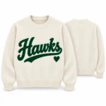 Custom Team Name Game Day Sweater for Sports Moms – Cream Knit worn at Christmas