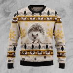 Cute Hedgehog Best Funny Ugly Sweaters Funny Xmas Clothing Gift For Hedgehog Lover AI Model Photo