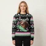 Dachshund Angel Ugly Christmas Sweater Animal Themed Christmas Gift ForDachshund Owners AI Model Photo