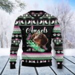 Dachshund Angel Ugly Christmas Sweater Animal Themed Christmas Gift ForDachshund Owners AI Model Photo