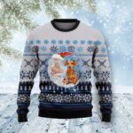 Dachshund Love Santa Moon Ugly Christmas Sweater Merry Xmas Clothes Dachshund Xmas Gifts