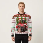Dachshund Red Truck Ugly Christmas Sweater Cool Xmas Clothing Dachshund Gift ForDog Lovers AI Model Photo