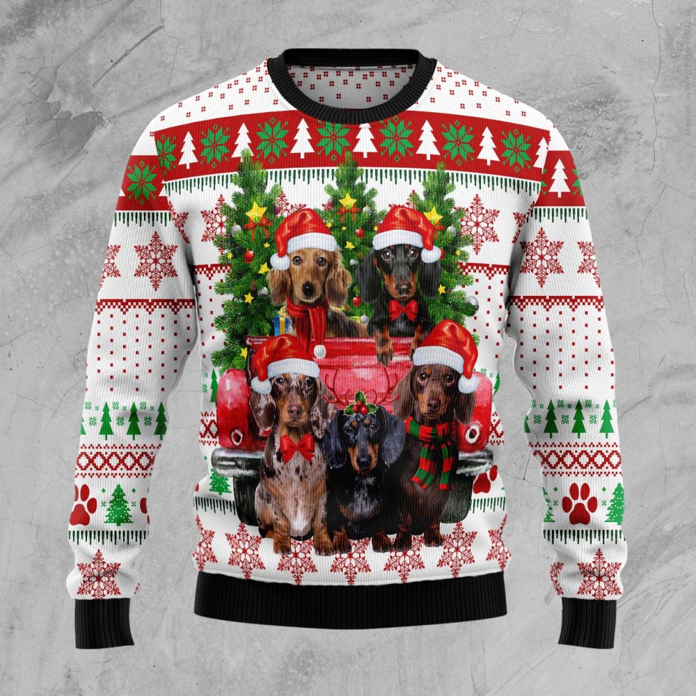 dachshund red truck ugly christmas sweater cool xmas clothing dachshund gifts for dog lovers 7767 fhm7k.jpeg dachshund red truck ugly christmas sweater cool xmas clothing dachshund gifts for dog lovers 7767 fhm7k.jpeg