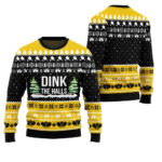 Dink The Halls Funny Pickleball Ugly Christmas Sweater Custom Christmas Sweatshirt for Family Matching