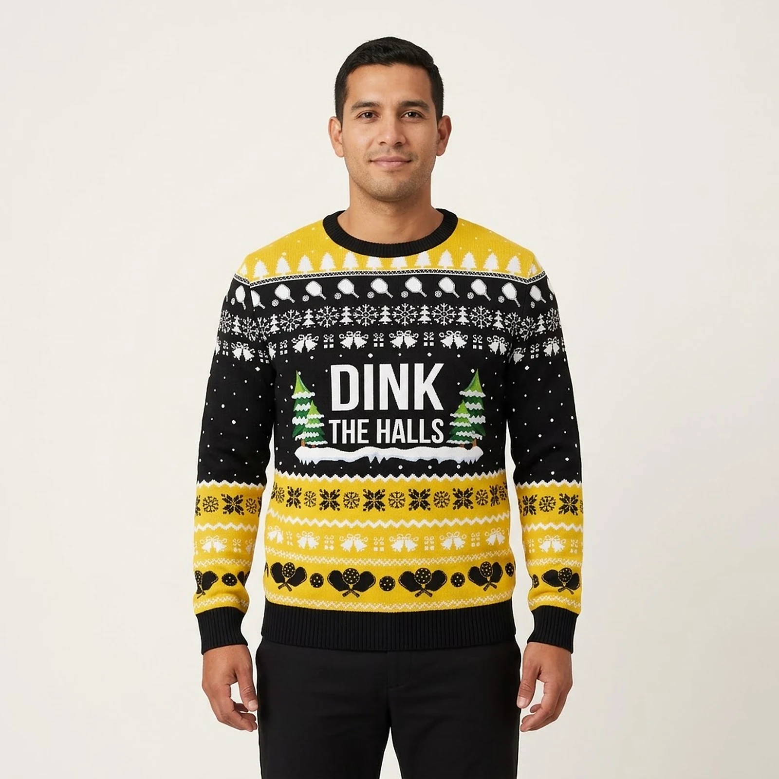 Dink The Halls Funny Pickleball Ugly Christmas Sweater Custom Christmas Sweatshirt for Family Matching Dink The Halls Funny Pickleball Ugly Christmas Sweater Custom Christmas Sweatshirt for Family Matching