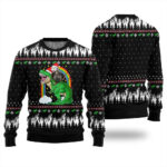 Dinosaur And Opossum Christmas Sweater Cute Christmas Sweatshirt for Holiday Spirit