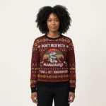 Dinosaur Mom Ugly Christmas Sweater