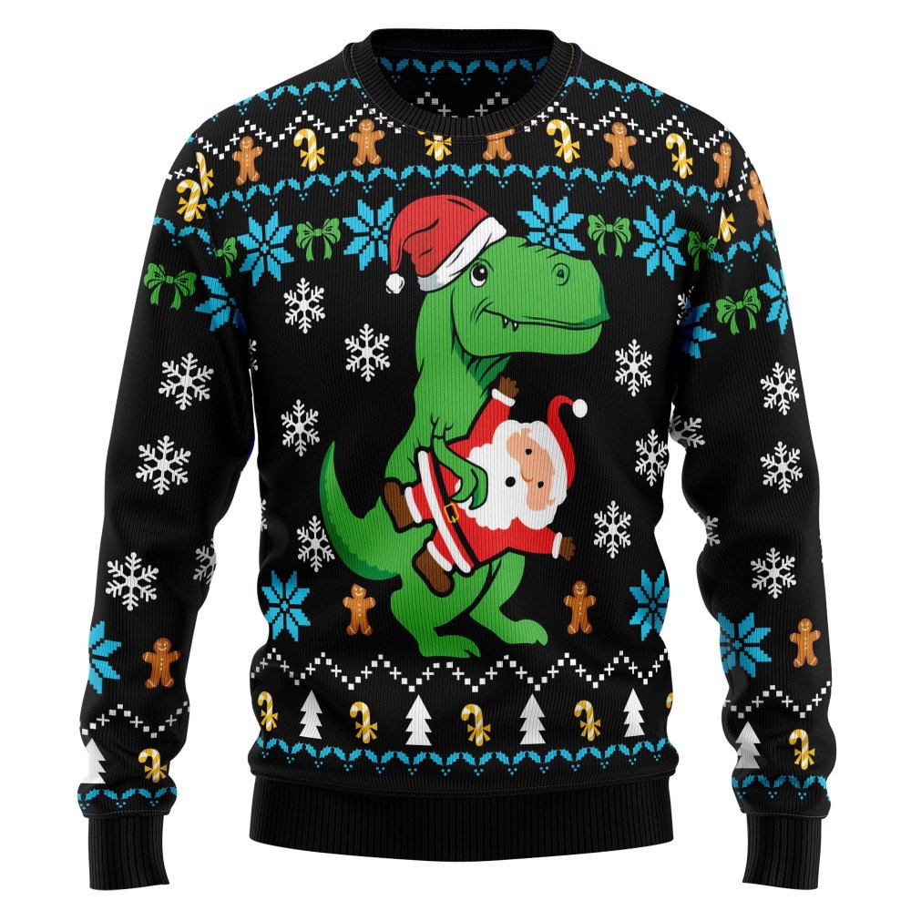 Dinosaur Ugly Christmas Sweater Dinosaur Ugly Christmas Sweater