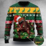 Dinosaur Ugly Christmas Sweater Men’s T Rex Christmas Sweater Gift