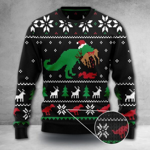 Dinosaur Ugly Christmas Sweater T-Rex Christmas Sweater Gift ForCousin