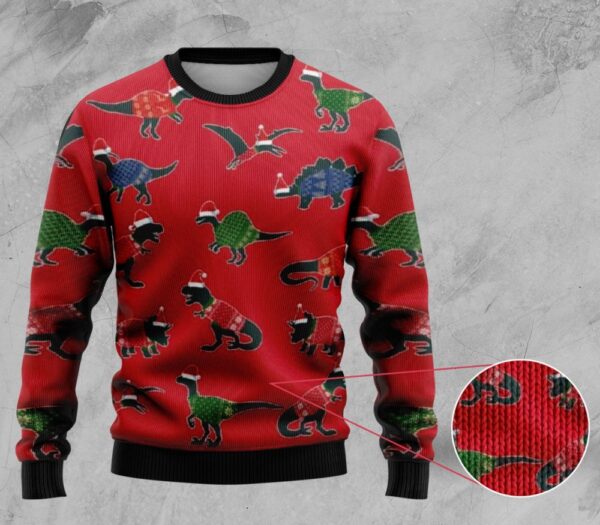 Dinosaurs Christmas Ugly Sweater Funny T-Rex Gift ForHim
