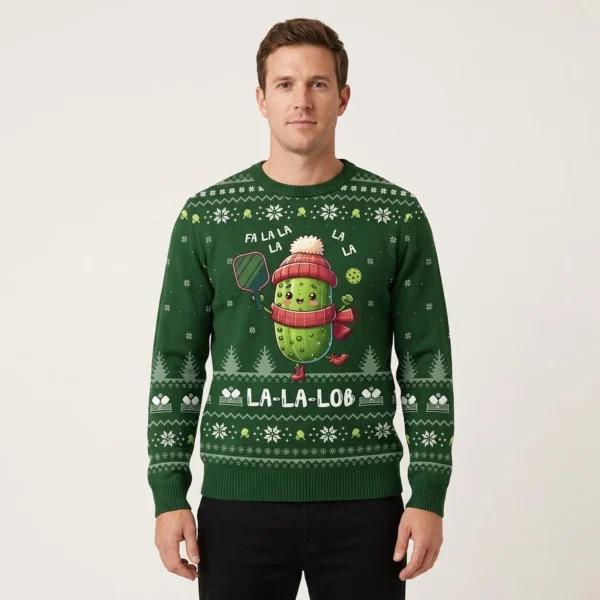 Fa La La La Lob Pickleball Ugly Xmas Sweater Trendy Christmas Sweater for Winter Outfits