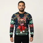 French Buudog Ugly Christmas Sweater Pet Christmas Sweater Xmas Gift ForFrench Bulldog Lover