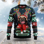 French Buudog Ugly Christmas Sweater Pet Christmas Sweater Xmas Gift ForFrench Bulldog Lover