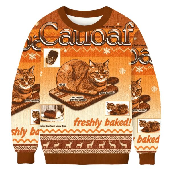 freshly baked cat loaf christmas ugly sweater winter apparel christmas gift for cat lovers 6534 x6t3b.jpeg