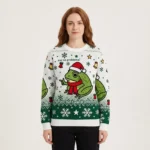 Frog Me No Problemo Narrator But It Was All Problemo Ugly Sweater Xmas Clothing Christmas Presents AI Model Photo